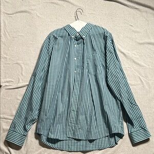 Dockers Green Plaid Casual Shirt. Size XL